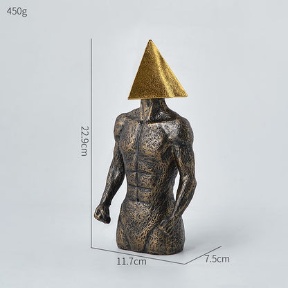 Figura astratta in resina