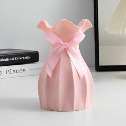 Vaso con fiori secchi
