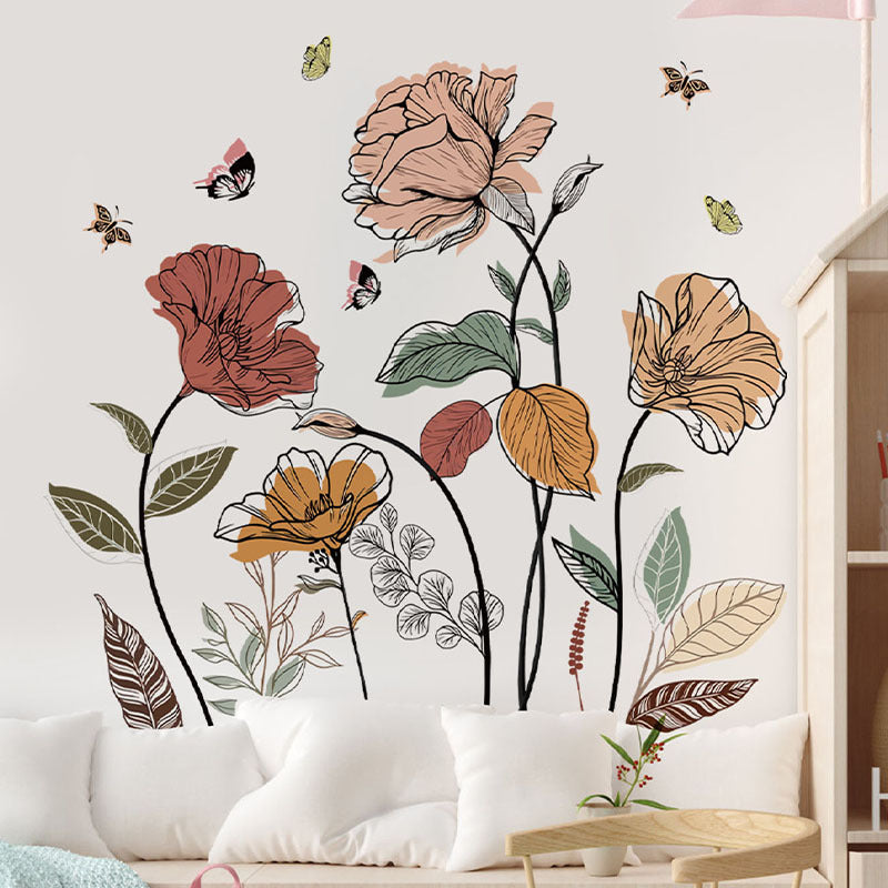Adesivo Fiori Bohemien