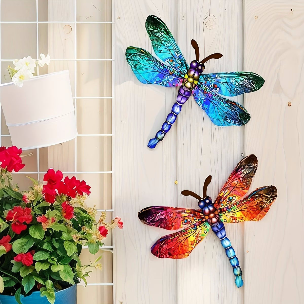 Decorazione libellula metallo