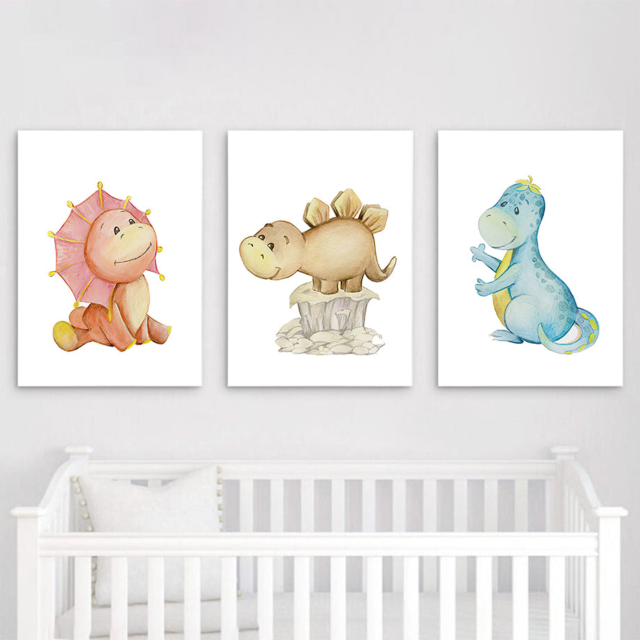 Quadro dinosauro per cameretta