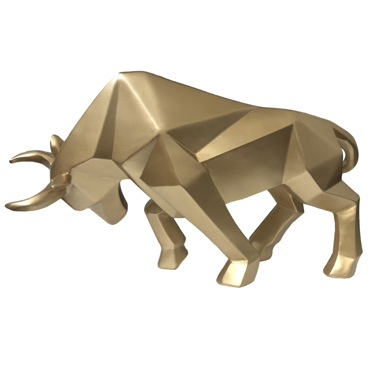 Toro rosso resina geometrico