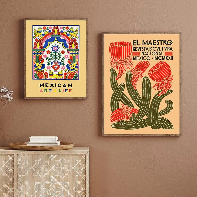 Poster fiori messicani