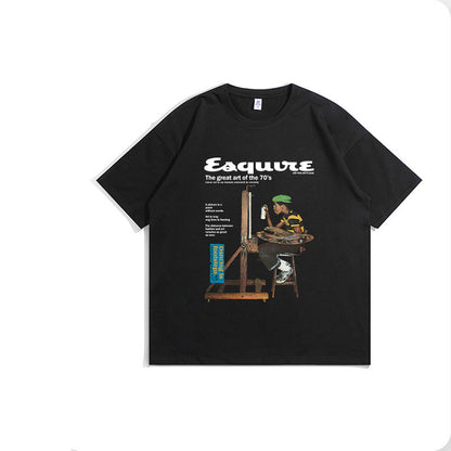T-shirt Dipinto Retro