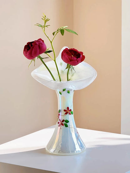 Vaso giglio smaltato