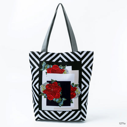 Borsa a spalla stampa pittura