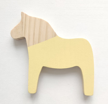 Ornamento cavallo legno