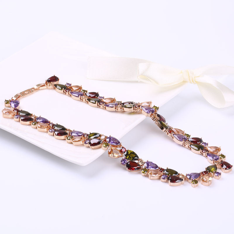 Collana Zirconi Arcobaleno