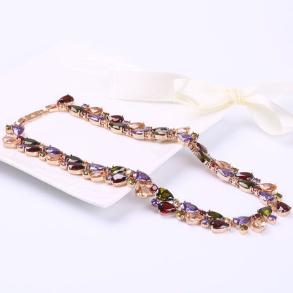 Collana Zirconi Arcobaleno