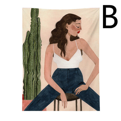 Tappezzeria Illustrazione Ragazza