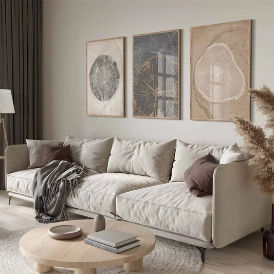Quadro su tela Decorazioni autunnali e macramé