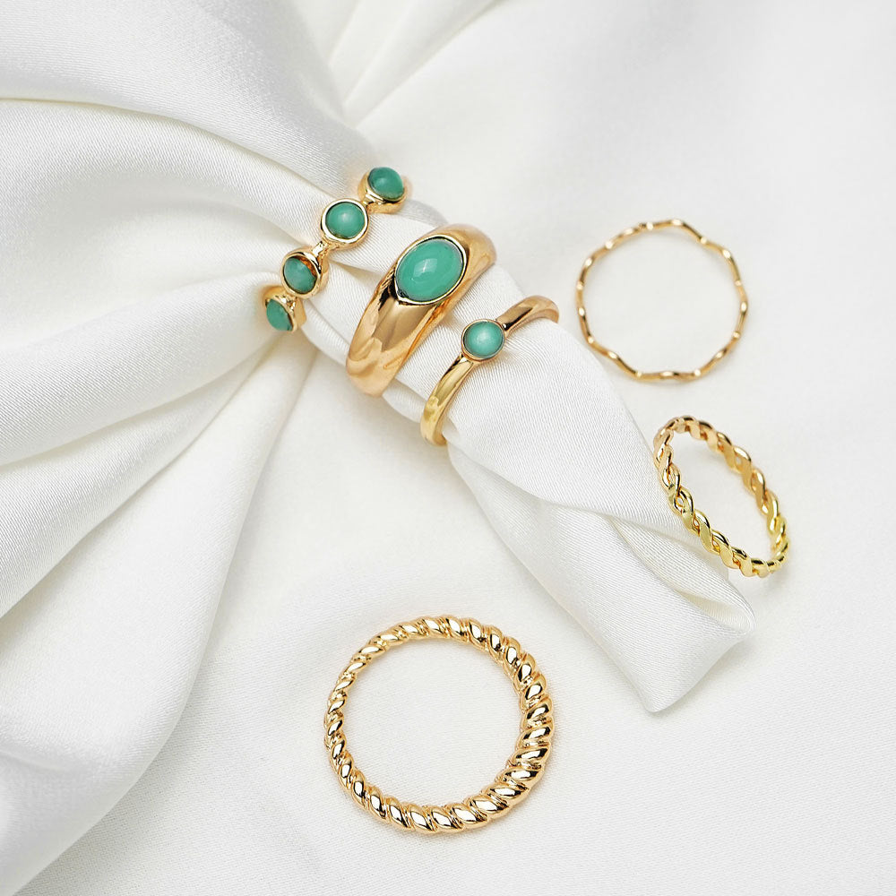 Anello Zaffiro Blu Retrò