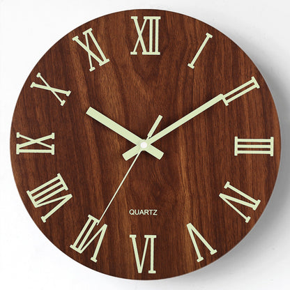 Orologio da parete Legno numeri neon