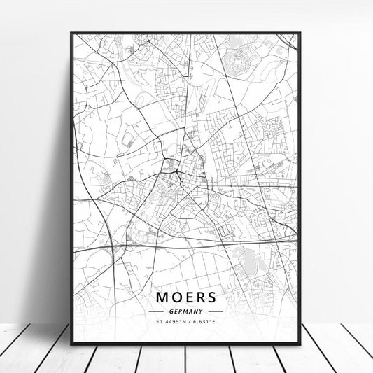 Quadro su tela Mappe geografiche