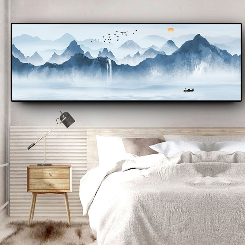 Quadro paesaggio azzurro