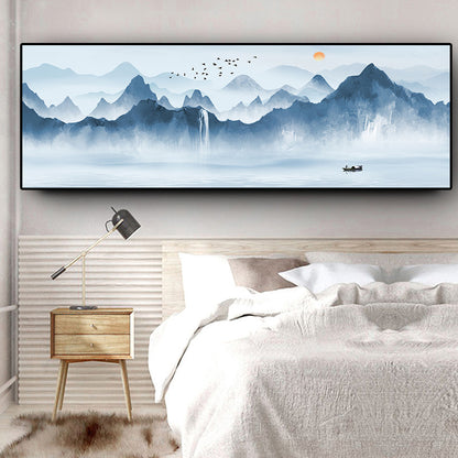 Quadro paesaggio azzurro