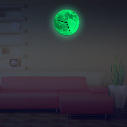 Orologio da parete Luna luminescente