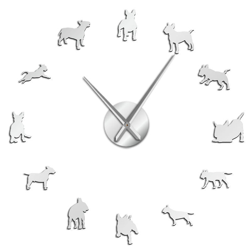 Orologio da parete Cani dorati