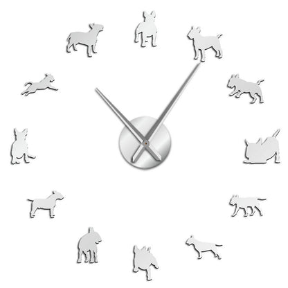 Orologio da parete Cani dorati