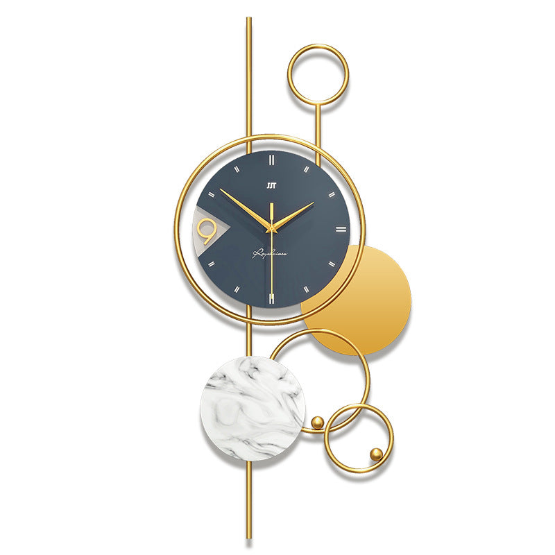 Orologio da parete Sfere geometriche oro
