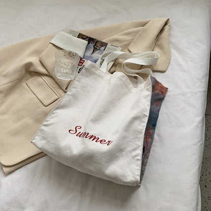 Borsa fiori dipinti