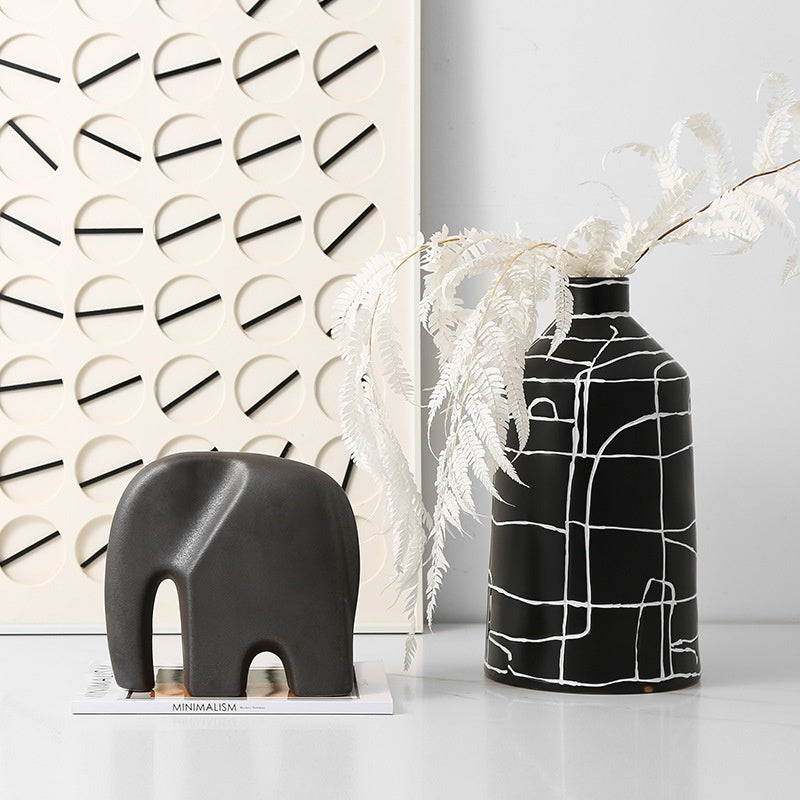Scultura elefante in ceramica