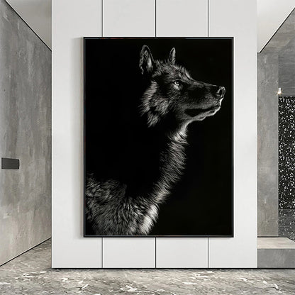 Quadro Bianco Nero Animali