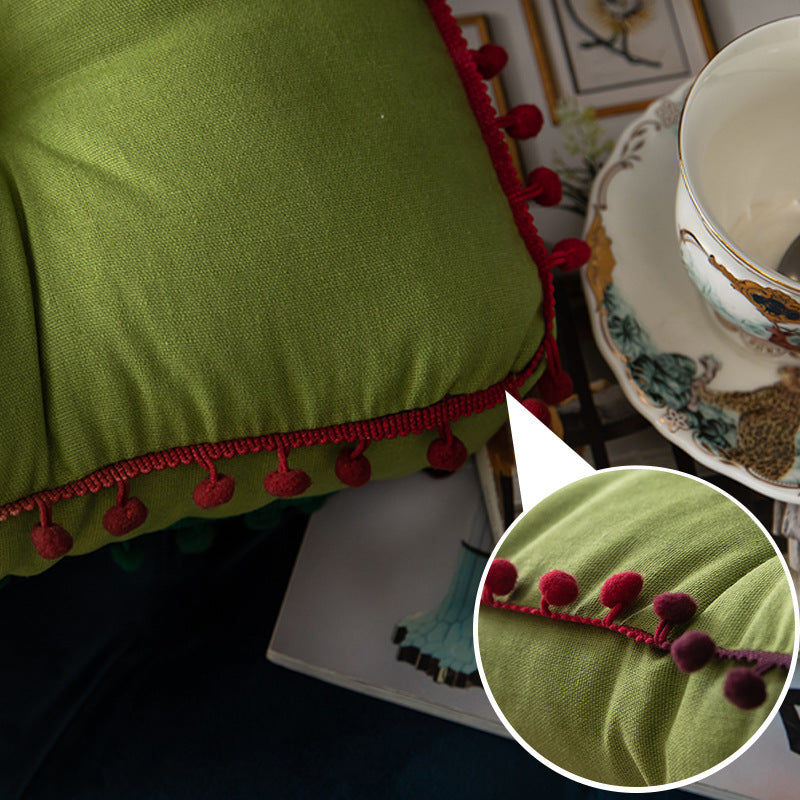 Cuscino con Pompon Nordico