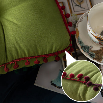 Cuscino con Pompon Nordico