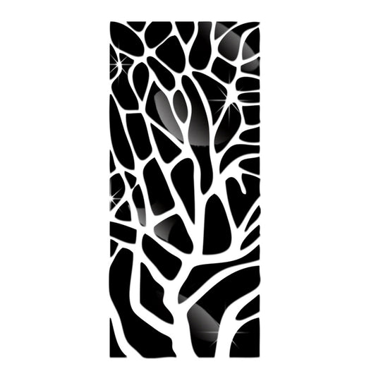 Adesivo murale Forme curve organiche bianche