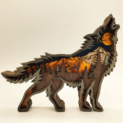 Scultura legno Natale
