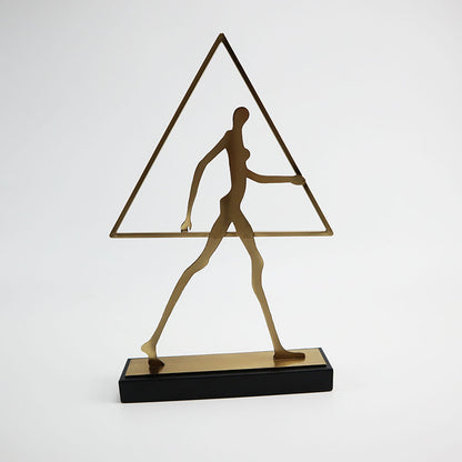 Ornamento astratto con figura