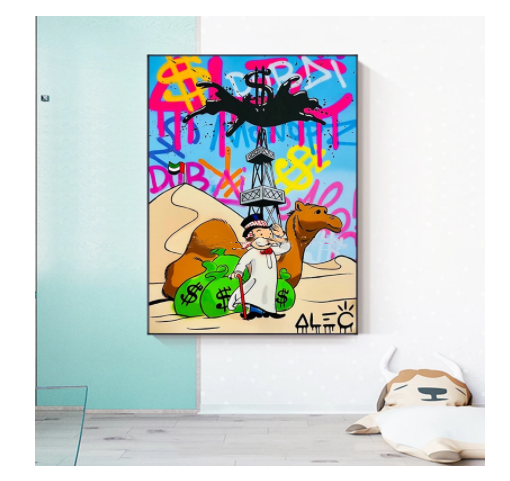 Dipinto padiglione d'arte