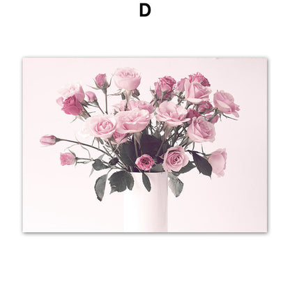 Quadro peonie e rose
