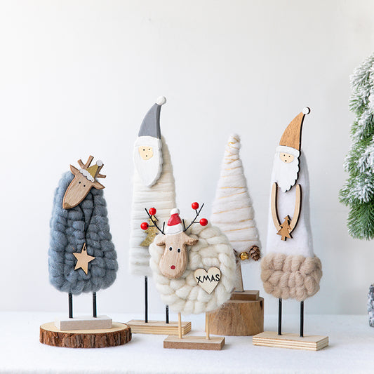 Decorazione alce feltro natale