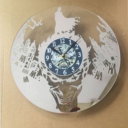 Orologio da parete Silhouette grattacieli