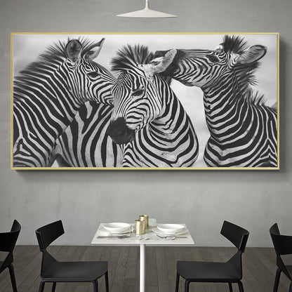 Quadro zebre stile nordico