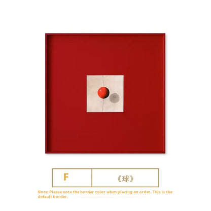 Quadro minimalista rosso