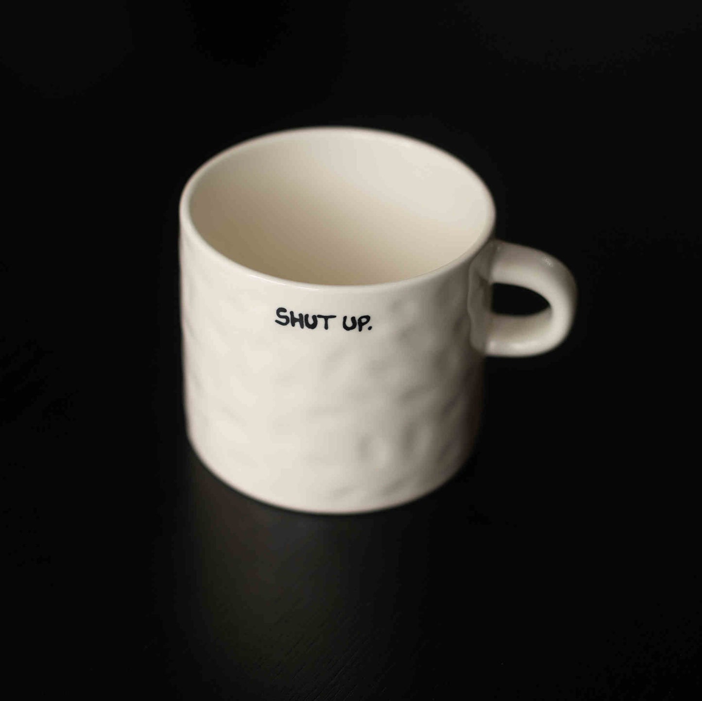 Tazza ceramica lettere stile retrò
