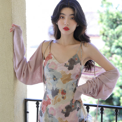 Vestito vintage stampa artistica