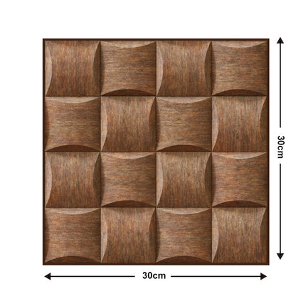 Adesivo murale legno 3D