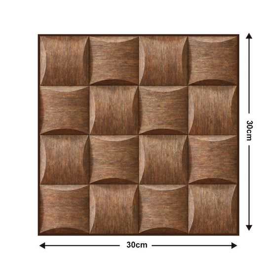 Adesivo murale legno 3D