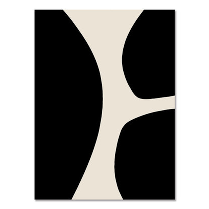 Poster Forme astratte e volti