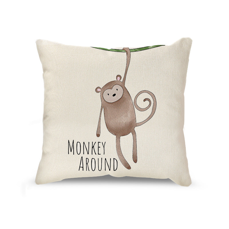 Federa cuscino leone cartoon