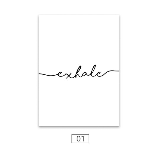 Quadro su tela Inhale exhale
