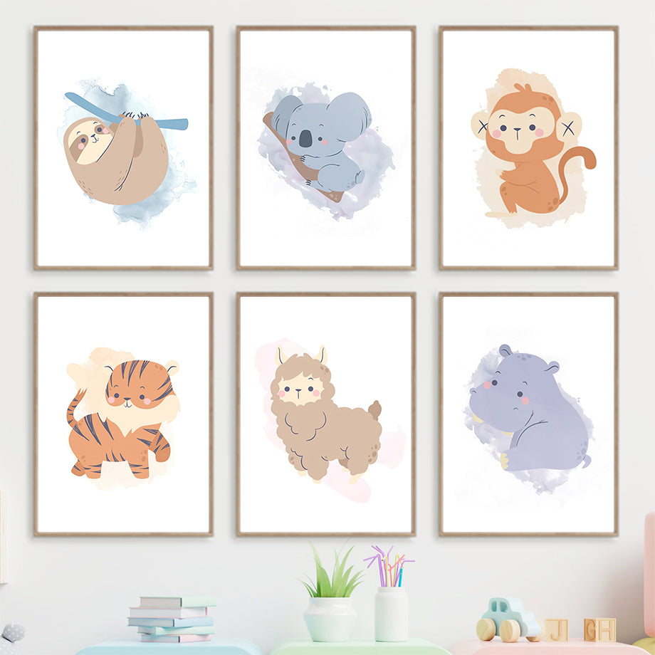 Poster scandinavo animali
