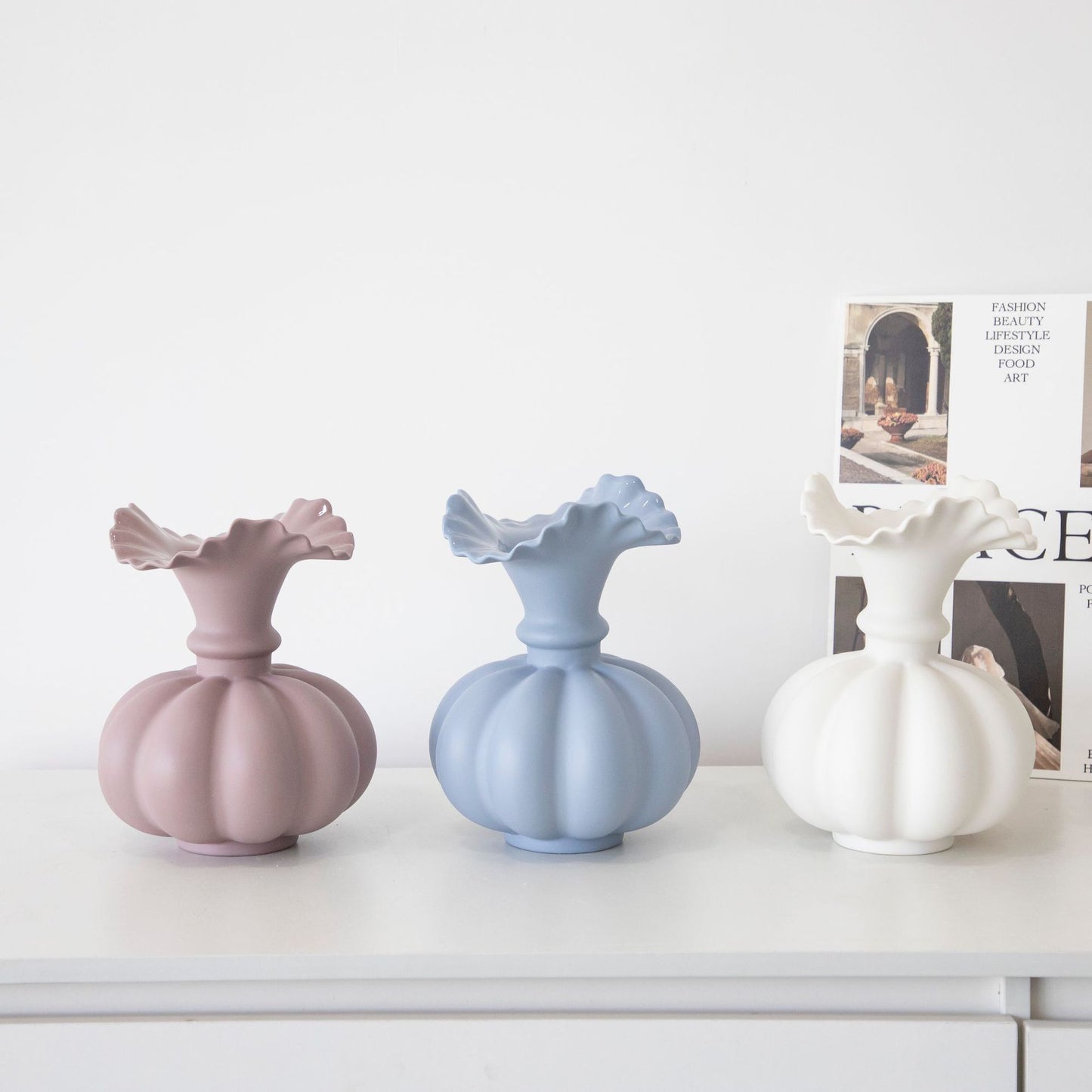 Vaso in ceramica stile nordico