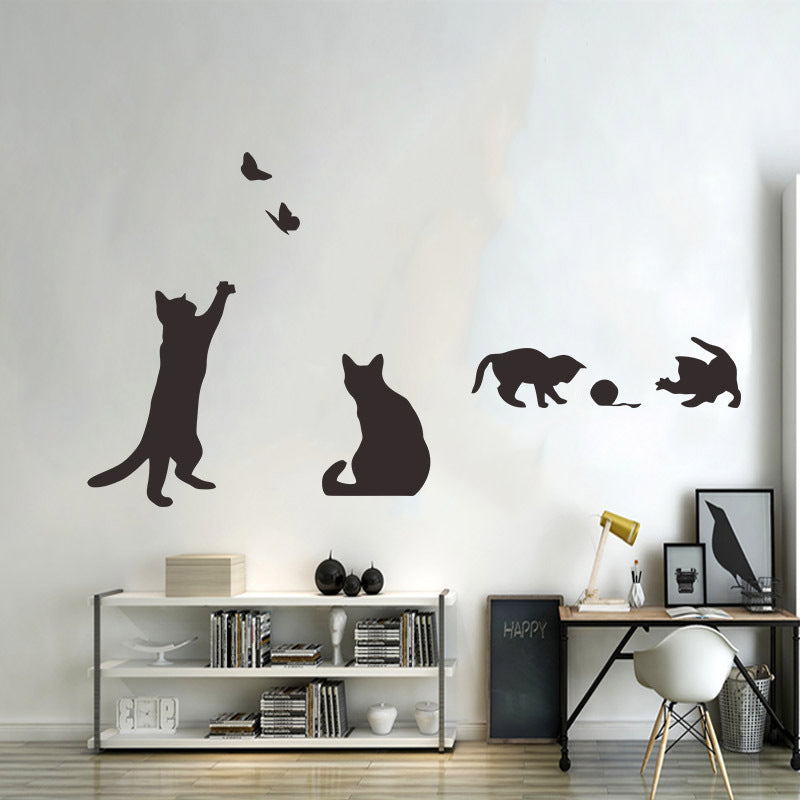 Sticker gatto nero