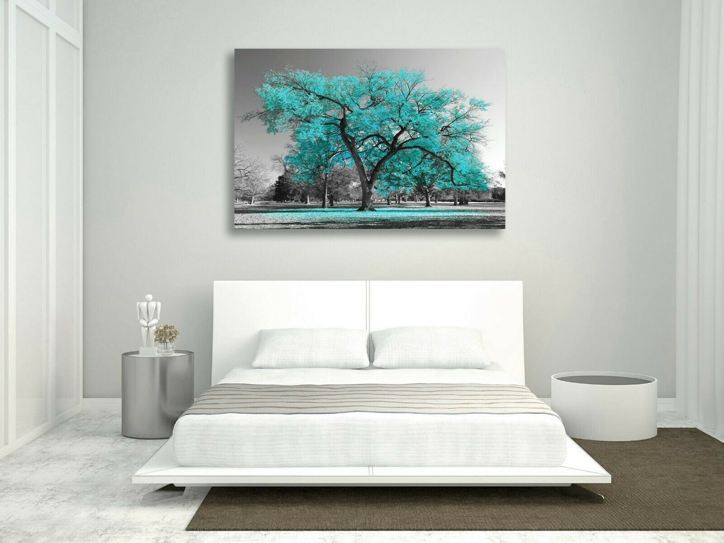 Quadro Albero Azzurro