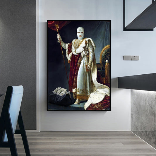 Quadro su tela Fluidart acquerello e oro